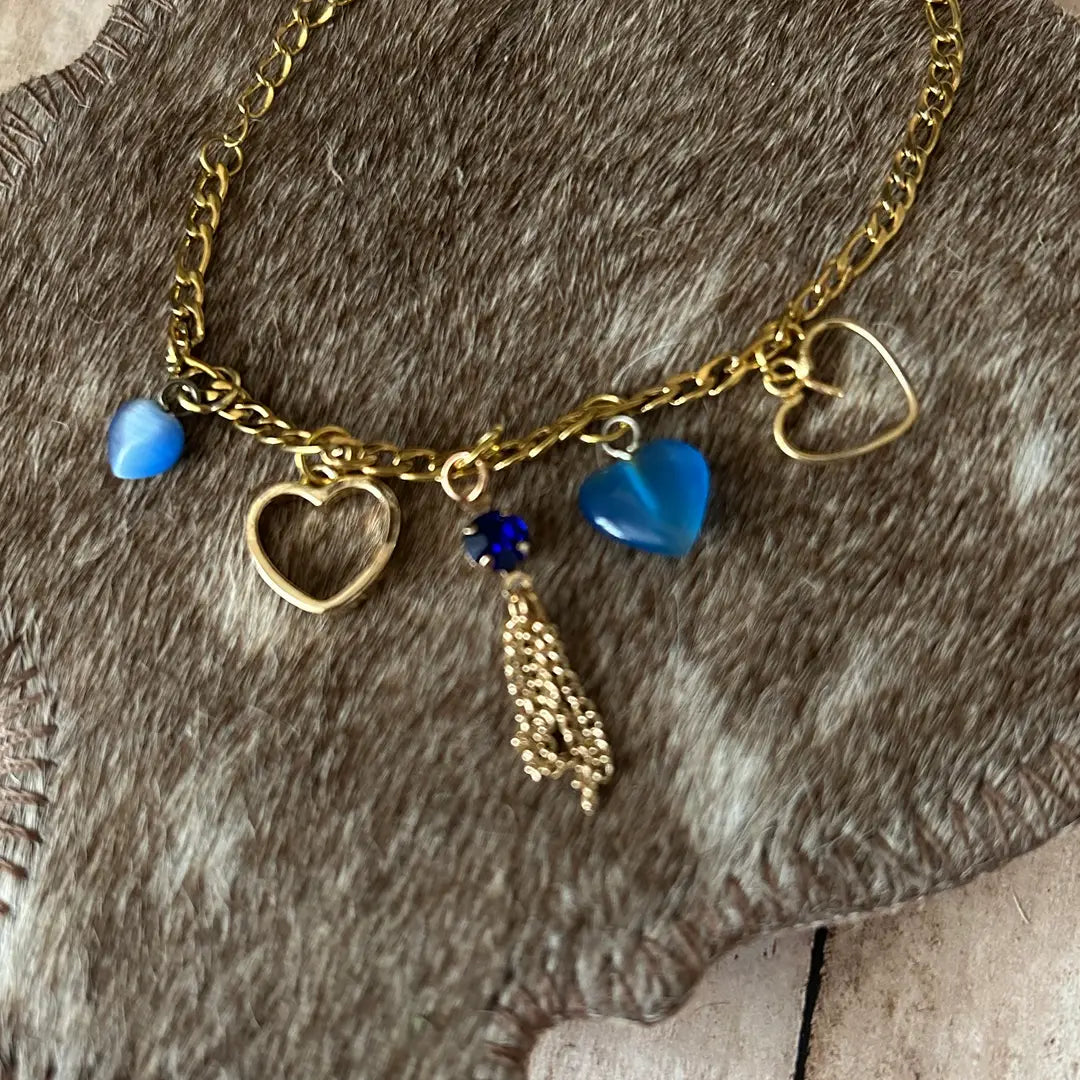 Heart Design Country Bracelet Assorted Heart Style Charms