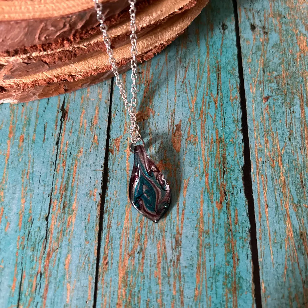 Multicolor Glass Pendent Necklace
