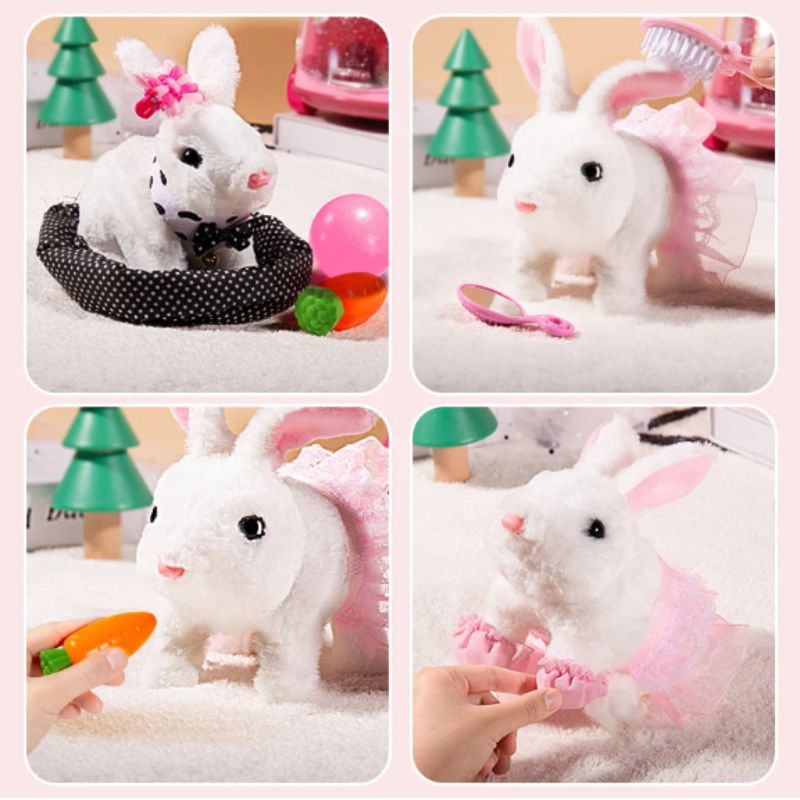 Plush Rabbit Electronic Pet Toy for Kids-2