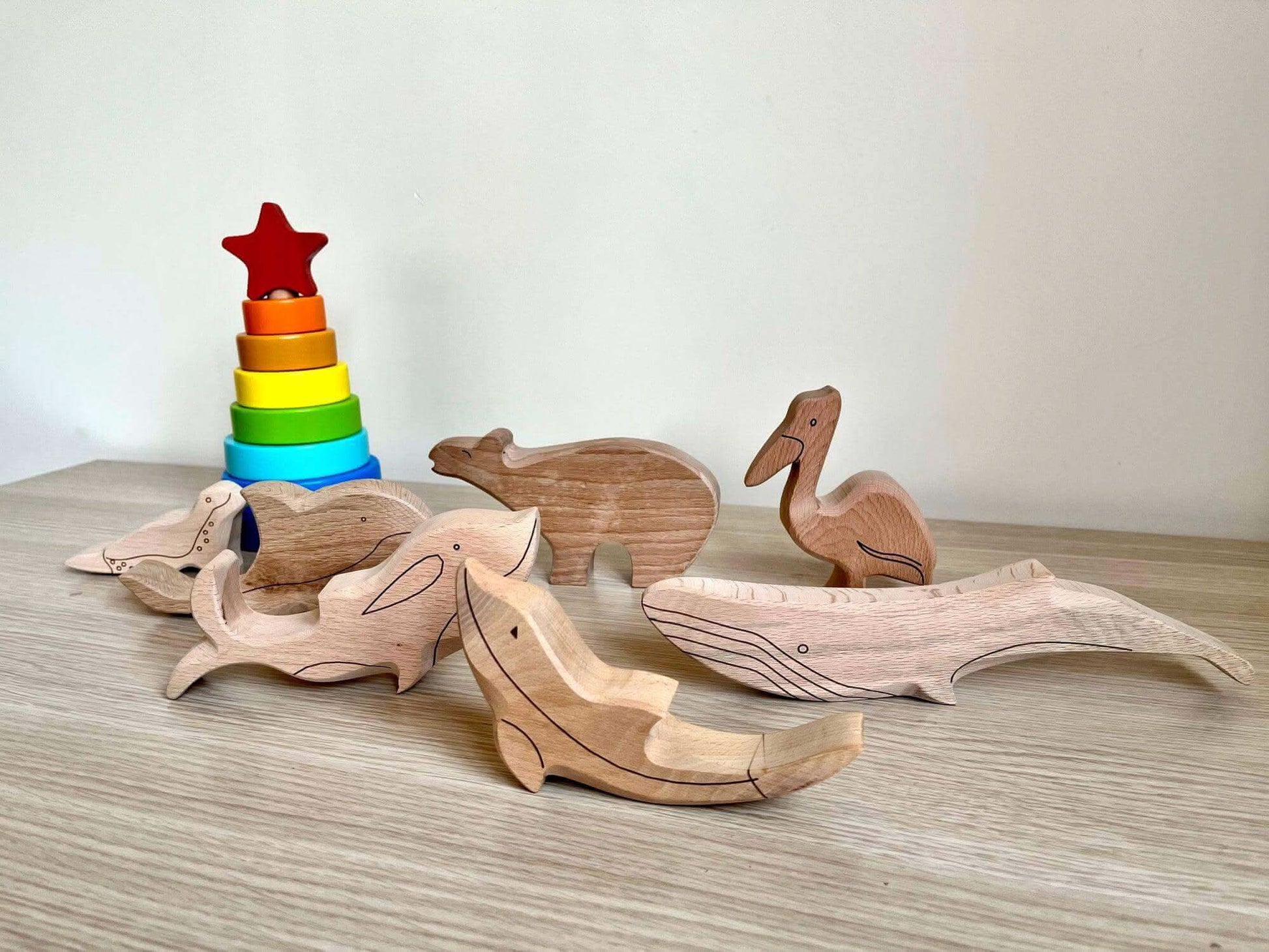 Wooden Ocean Animals Set-1