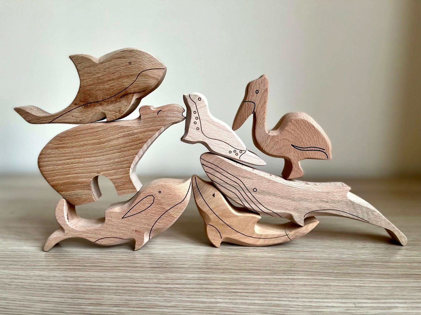 Wooden Ocean Animals Set-3