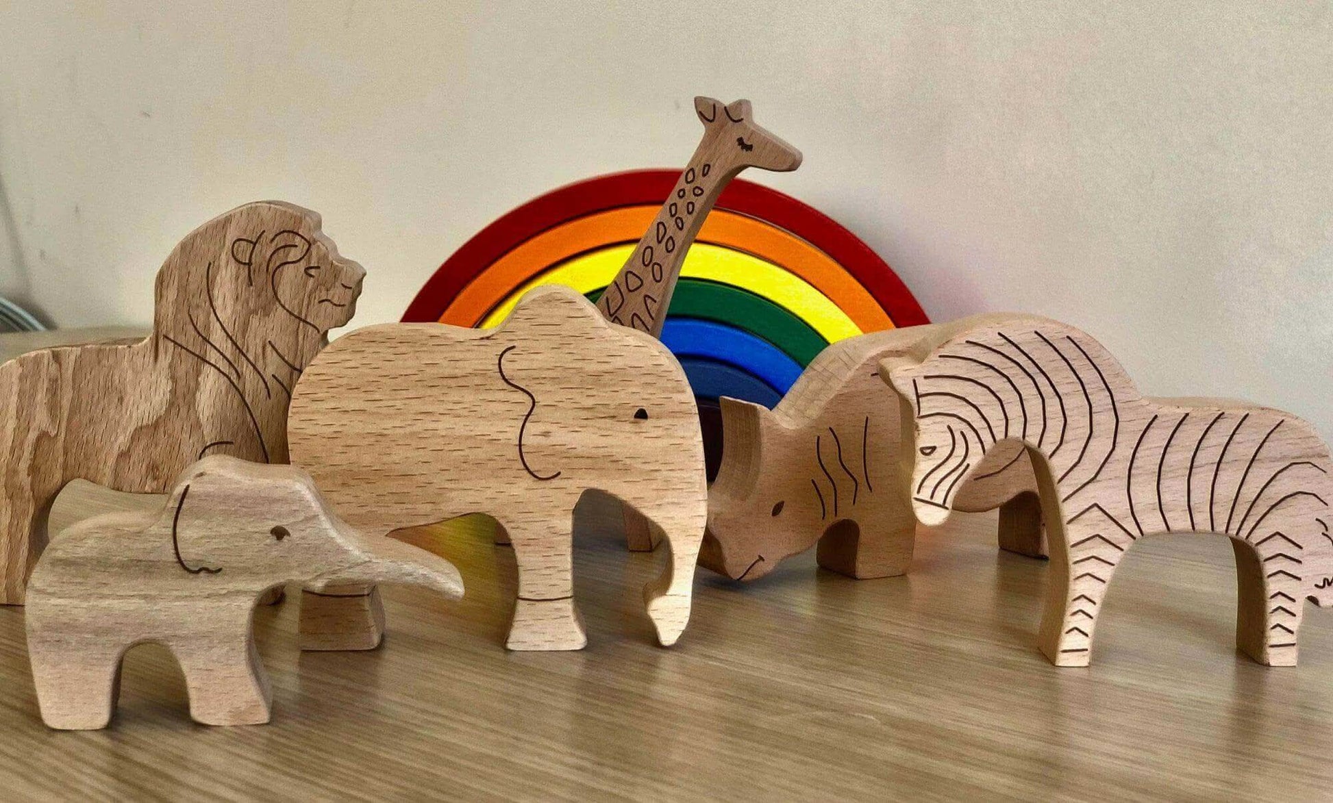 Wooden Safari Animals Set-1